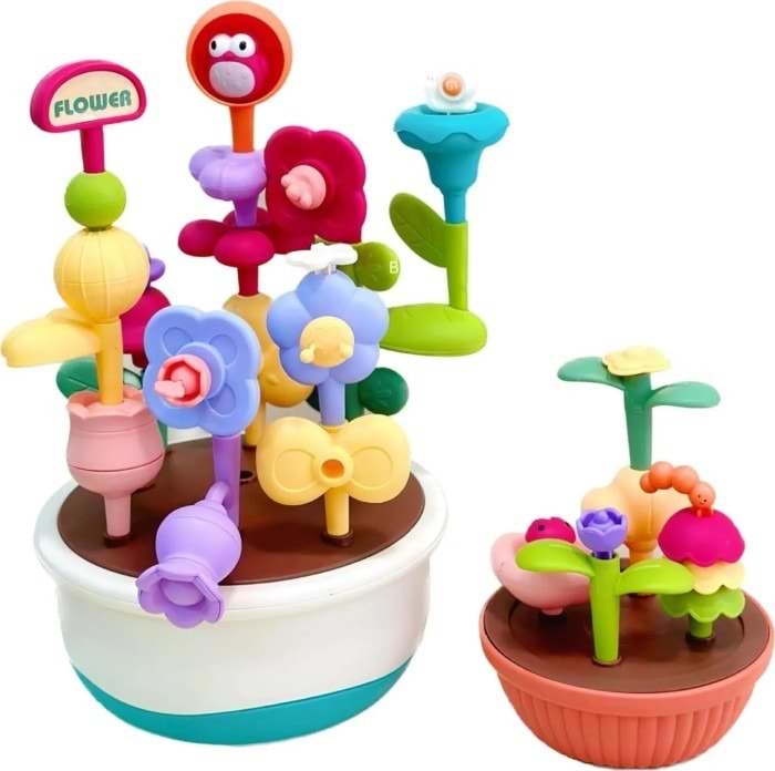 Пластиковий конструктор Smart Baby Квітковий сад (6928270764573)